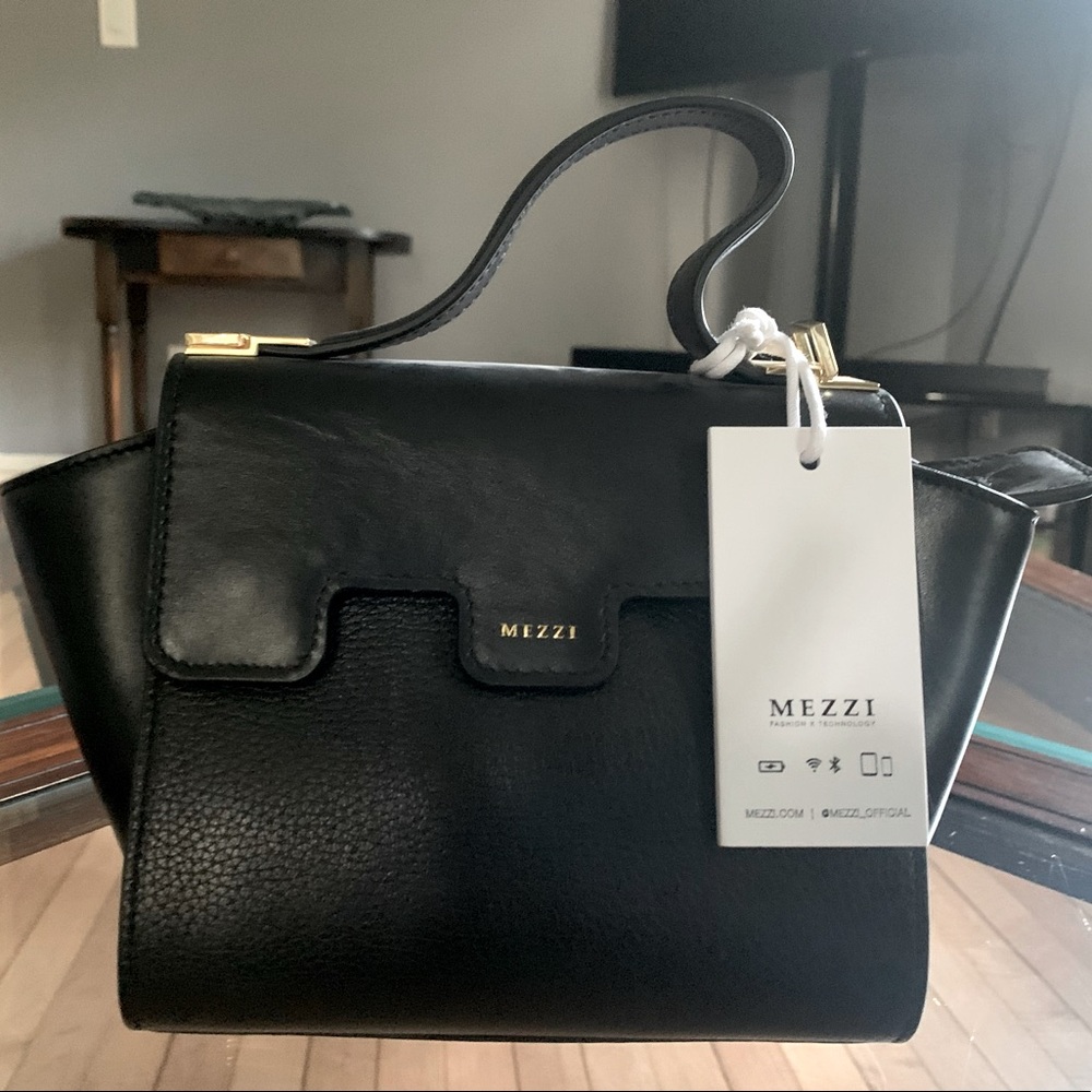 Mezzi crossbody mini tote mobile speaker and charger